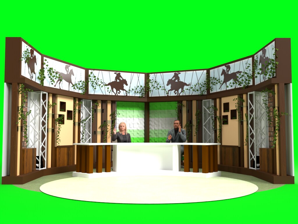 展示会やテレビセット等の3Dパース作ります プレゼンの資料等にお使いください！ イメージ5