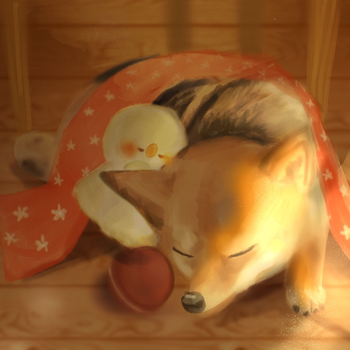 しあわせな雰囲気の愛犬・愛猫ちゃん描きます ふわふわな毛並みをかわいく再現！大事な家族の誕生日などに！ イメージ5