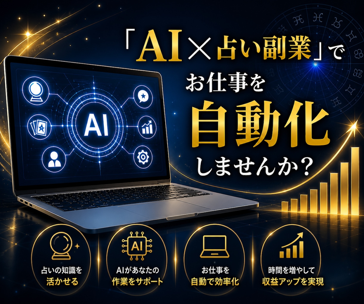 再現性高いAI×占い副業の始め方教えます 集客〜納品まで丸ごと仕組み化！スマホ1台で副業スタート イメージ1