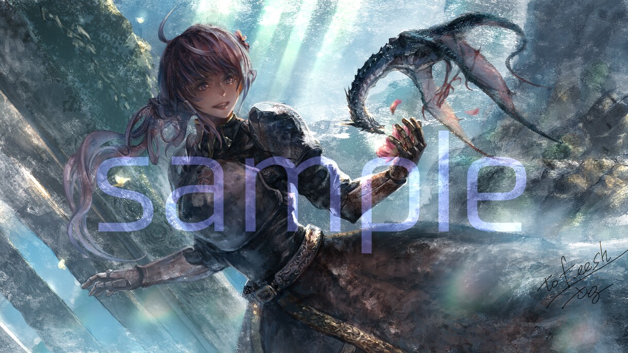 一枚絵（人物＋背景）承ります ご要望に合わせてあなたの世界観を形にします！ イメージ6