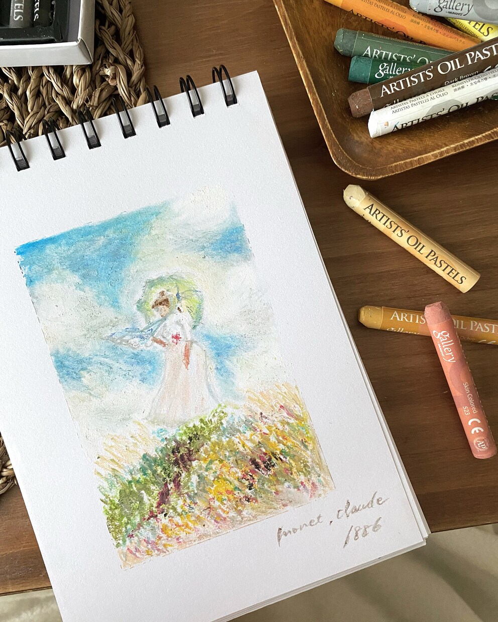 値段交渉可能！何でもOK！オイルパステル画描きます ウェルカムボード/お部屋に飾るイラストなど要望承ります！ イメージ1