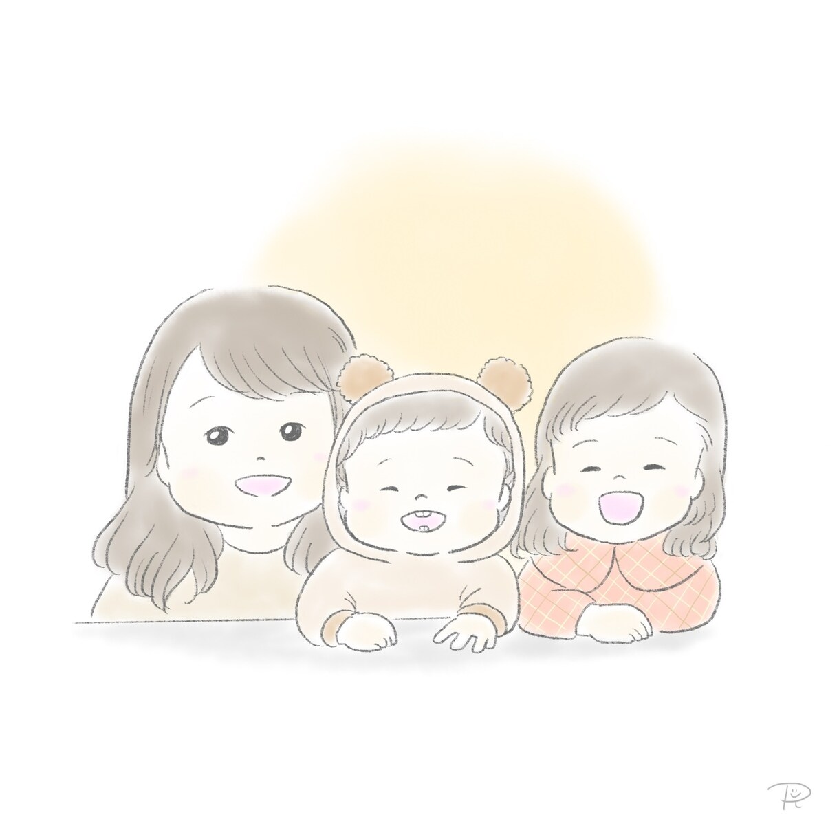 ふんわり可愛い似顔絵アイコンをお描きします デフォルメした優しい似顔絵に仕上げます。 イメージ4
