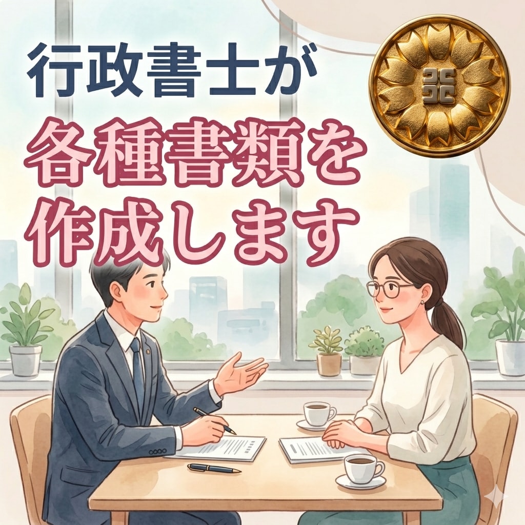 行政書士が各種書類を作成します お客様のご希望に適う様々な書類を作成します。 イメージ1