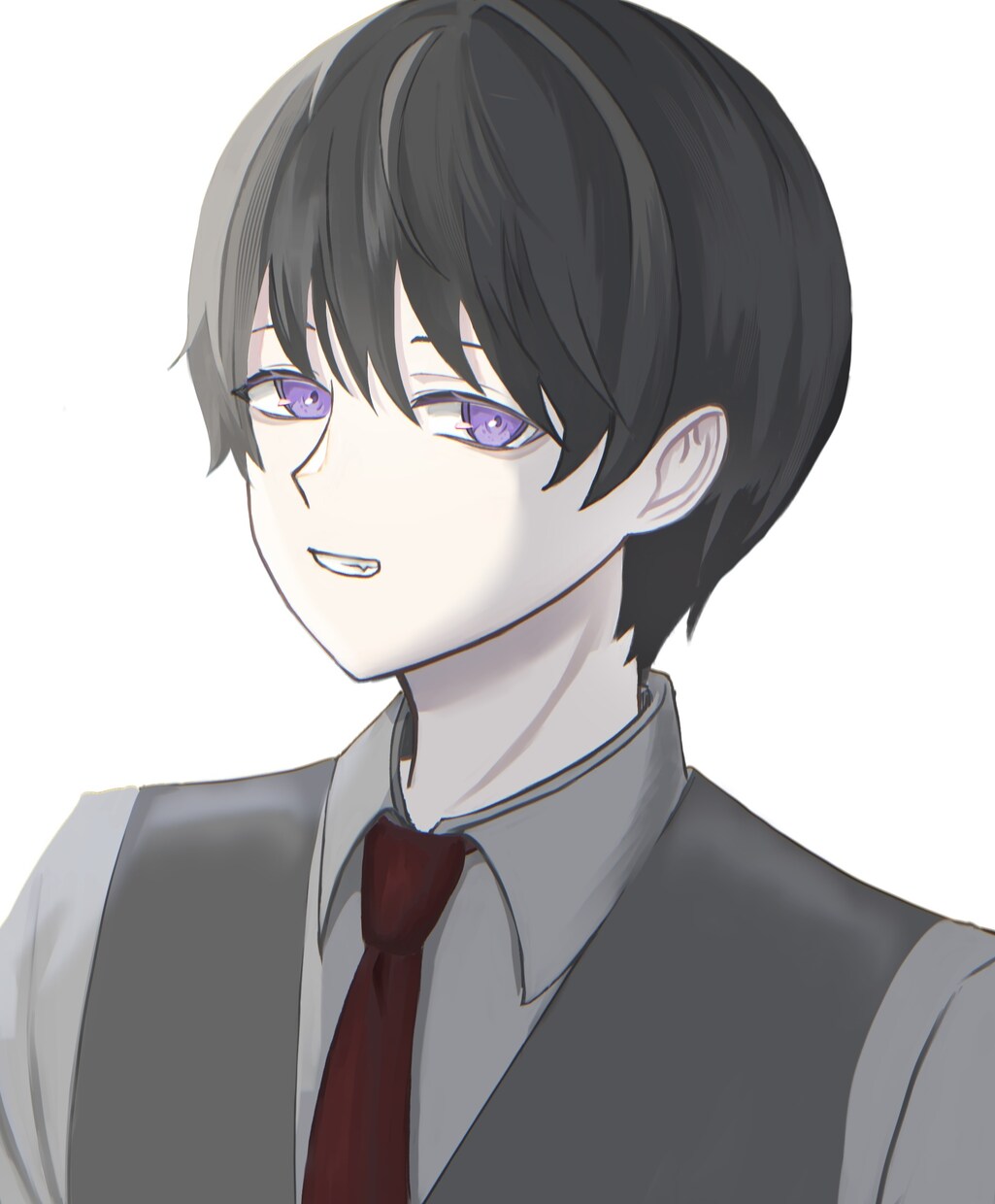 中性的で可愛いイラスト制作いたします うる艶な瞳と透明感ある着彩であなたのキャラクターを彩ります イメージ2