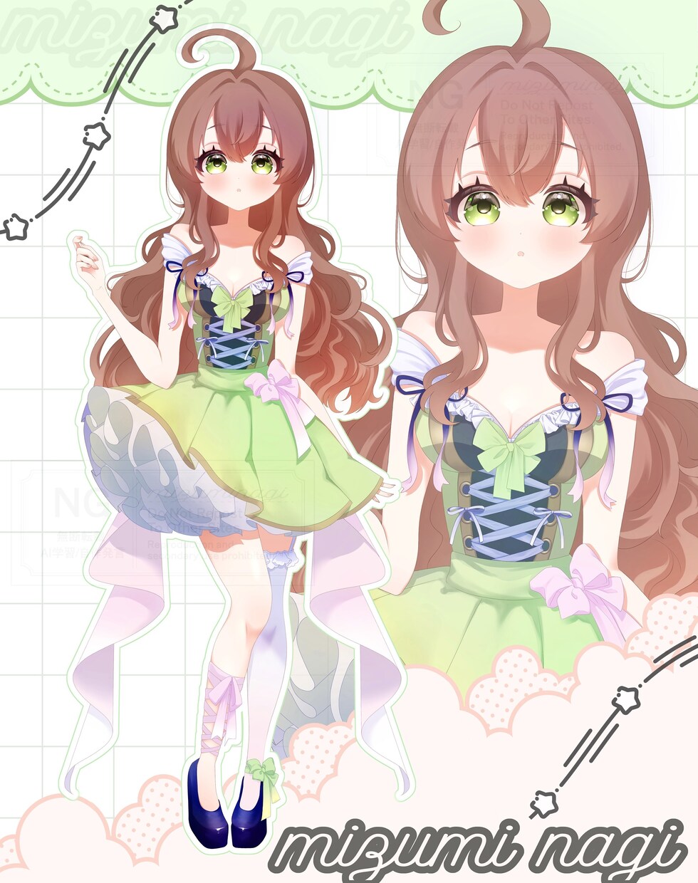 イラスト全般制作します キラキラでうるうるな女の子たちのイラストを制作します イメージ3