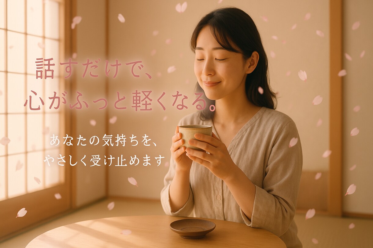 心がほっとする、人間関係の悩み相談のりますます 大丈夫、ひとりで抱えなくていいんです イメージ1