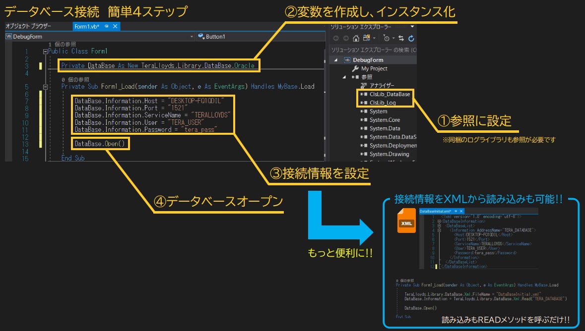 Oracle接続ライブラリを提供します C#.NET開発したOracle接続用のライブラリです。 イメージ1