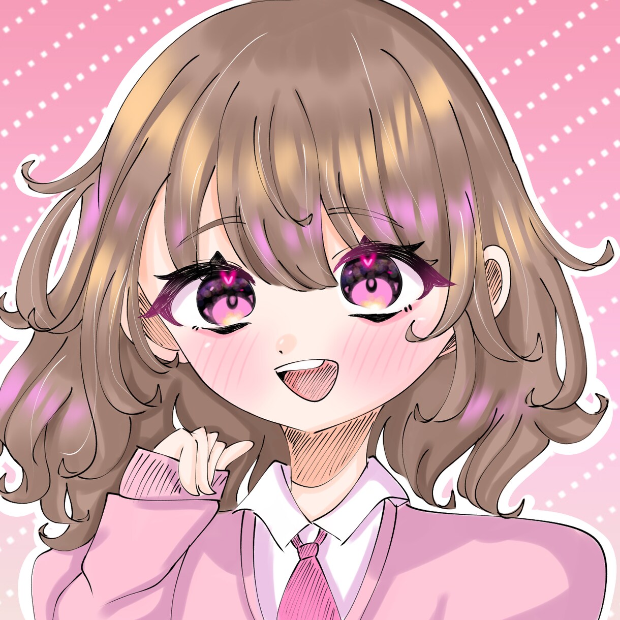 アイコンイラストお描きします 可愛い人物をお描きします！初心者ながら精一杯頑張ります！ イメージ1