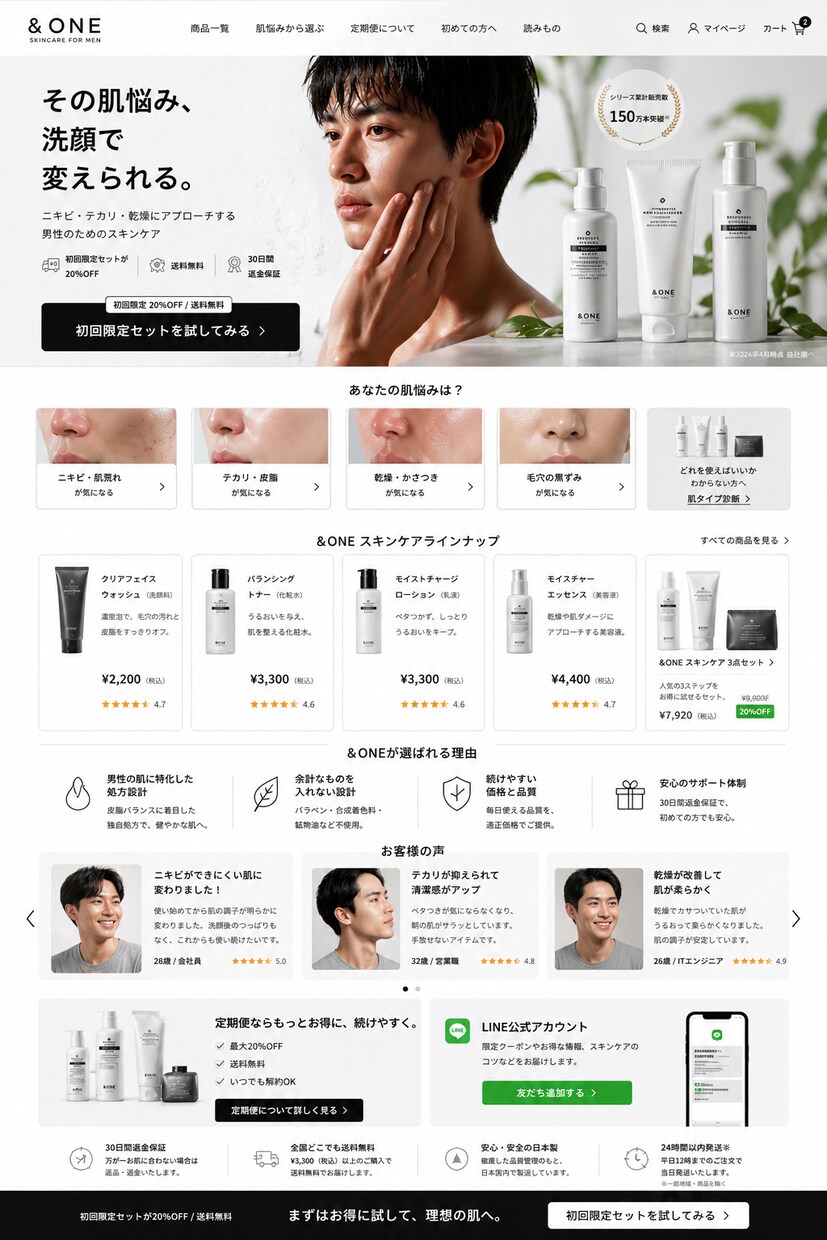 LP型ECサイト｜購買シナリオ設計します ECサイトを購買体験として再設計します イメージ2