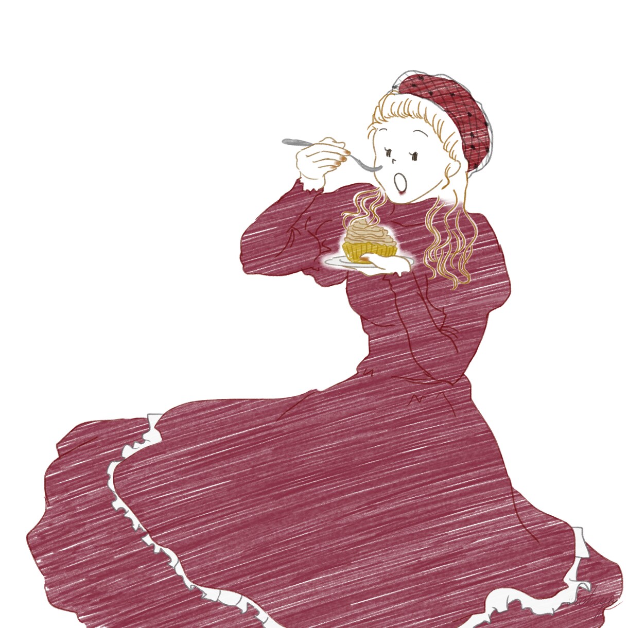オシャレな女の子のイラスト描きます アイコン、広告の挿絵等に！ご希望のイメージにお応えします イメージ6