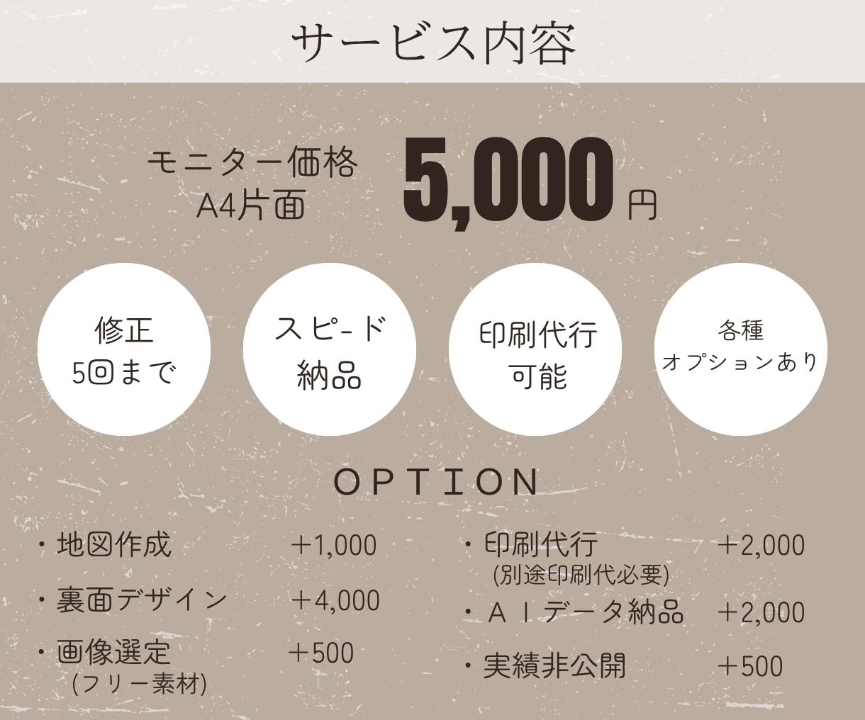 シンプルで伝わるチラシ・印象に残るチラシ作成します あなたのサービスをデザインでお手伝い！ イメージ2
