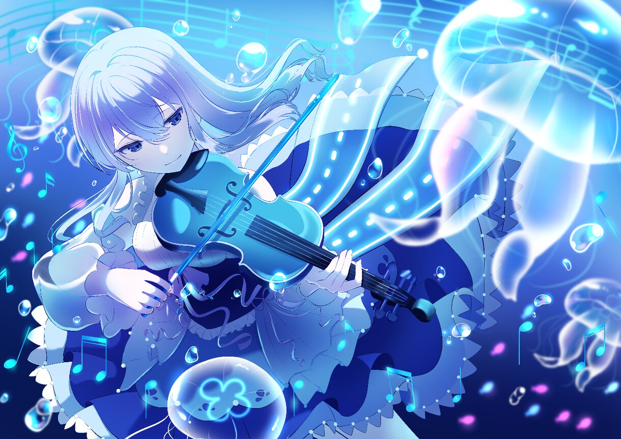 ゲームのような見栄えあるイラスト描きます 1枚絵、サムネイル、配信、Vtuber、グッズ用など イメージ2