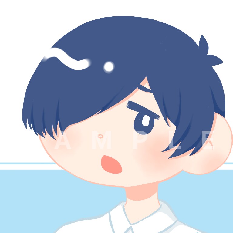 ポップでかわいい似顔絵を描きます SNSのアイコンやプレゼントに！ イメージ1