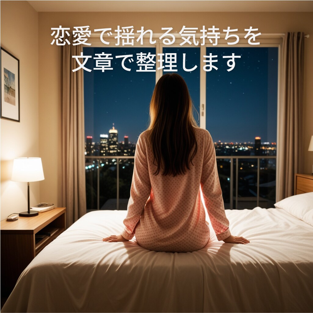 恋愛相談｜既読スルー不安な気持ちを文章で整理します 答えを出さず、今の気持ちを言語化します イメージ1