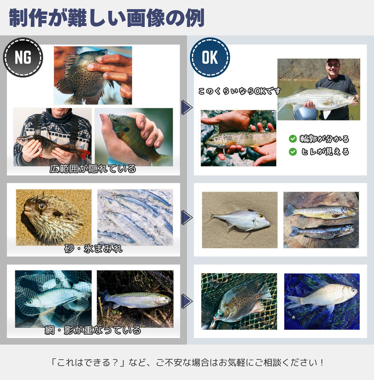 デジタル魚拓：リアル/墨/カラー/水彩から選べます 手刷り魚拓のような風合いで、一味違うデザインをお求めの方へ イメージ10