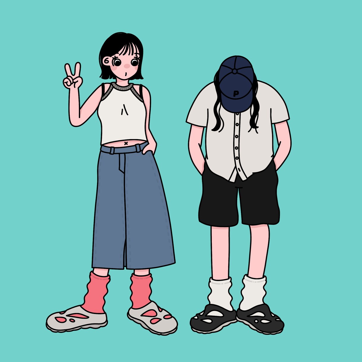 格安！韓国風イラスト描きます プレゼント、アイコン、結婚式などにどうですか^^ イメージ1