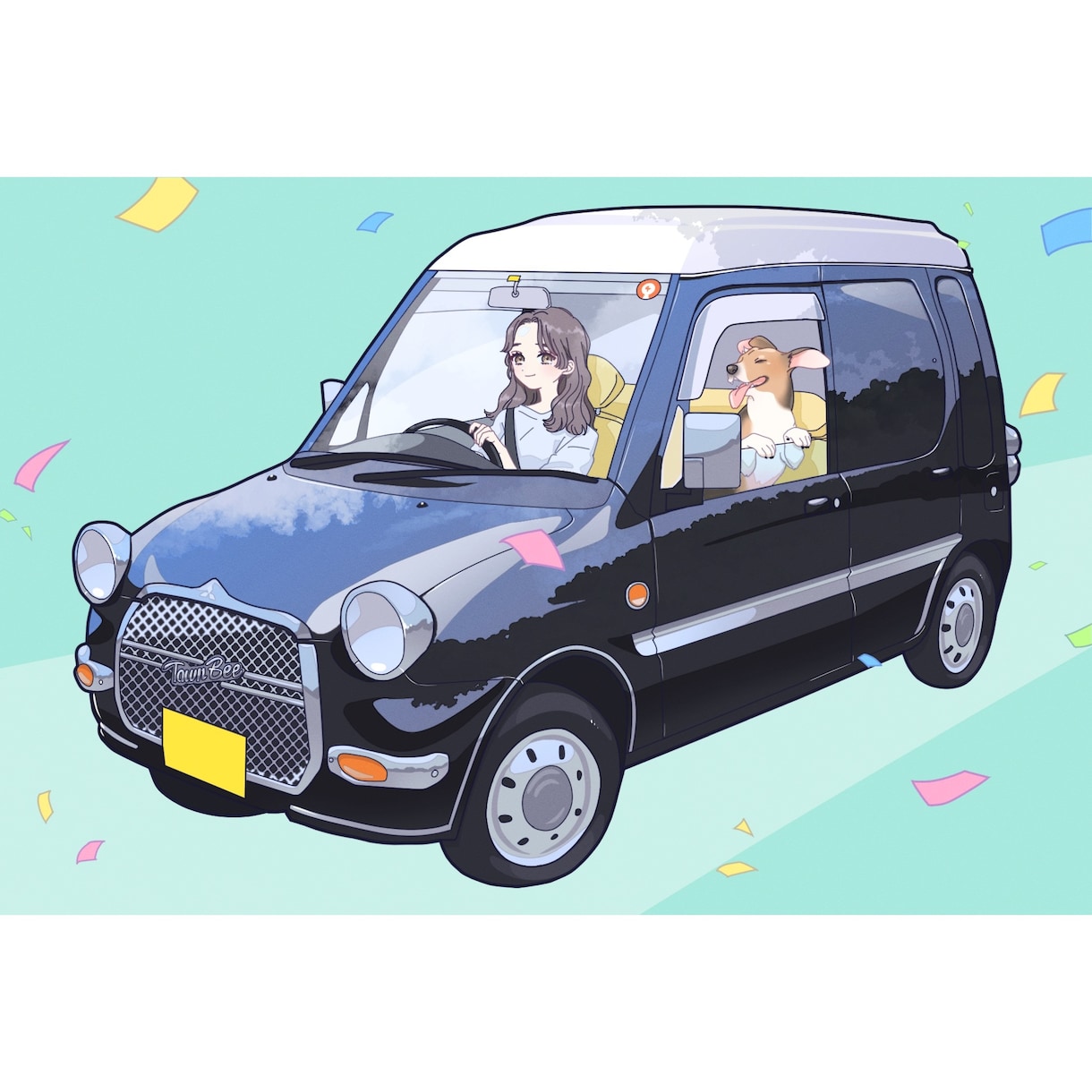 ポップ、リアルな車のイラストお描きします 写真を元に自慢の愛車をポップなイラストにいたします！ イメージ5