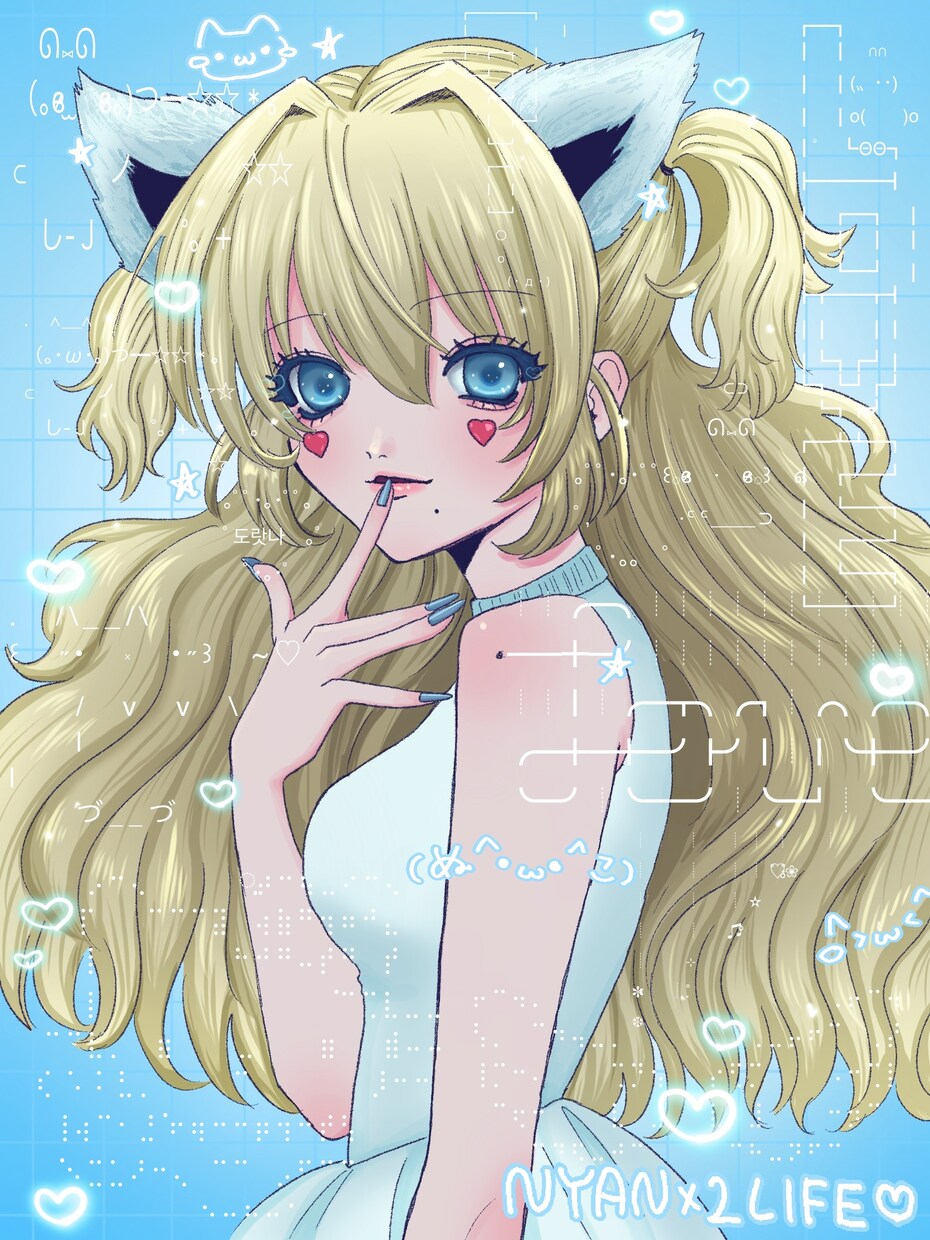 y2k、ギャル、萌え、平成などの女の子描けます サブカルチャーっぽい可愛い女の子を描くのが得意です！⟡.· イメージ10