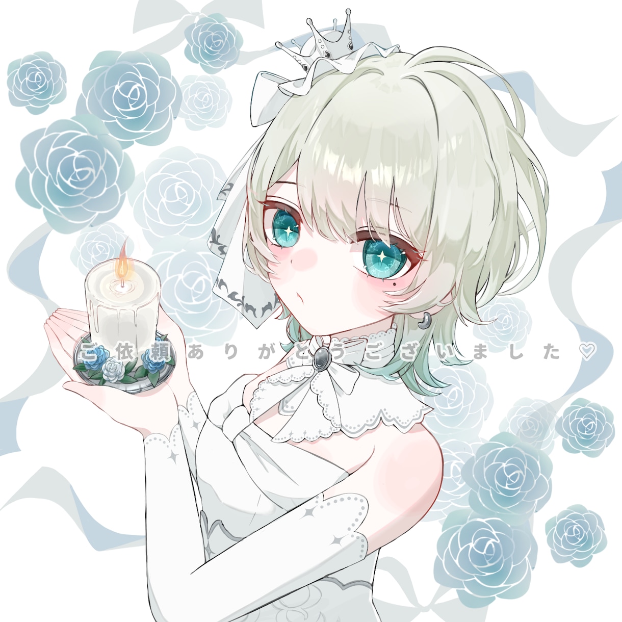抜け感のあるタッチでイラスト描きます 儚い。透明感。ふわふわ。きゅんとする1枚を。 イメージ5