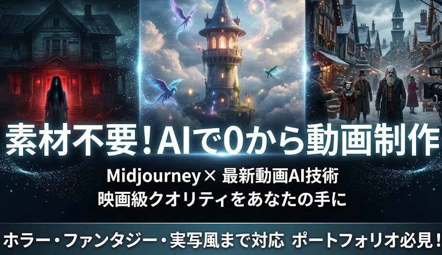 AI動画を制作！あなたの想像を具現化します 素材不要！最新AIで0から「映画級」の動画を制作します イメージ1