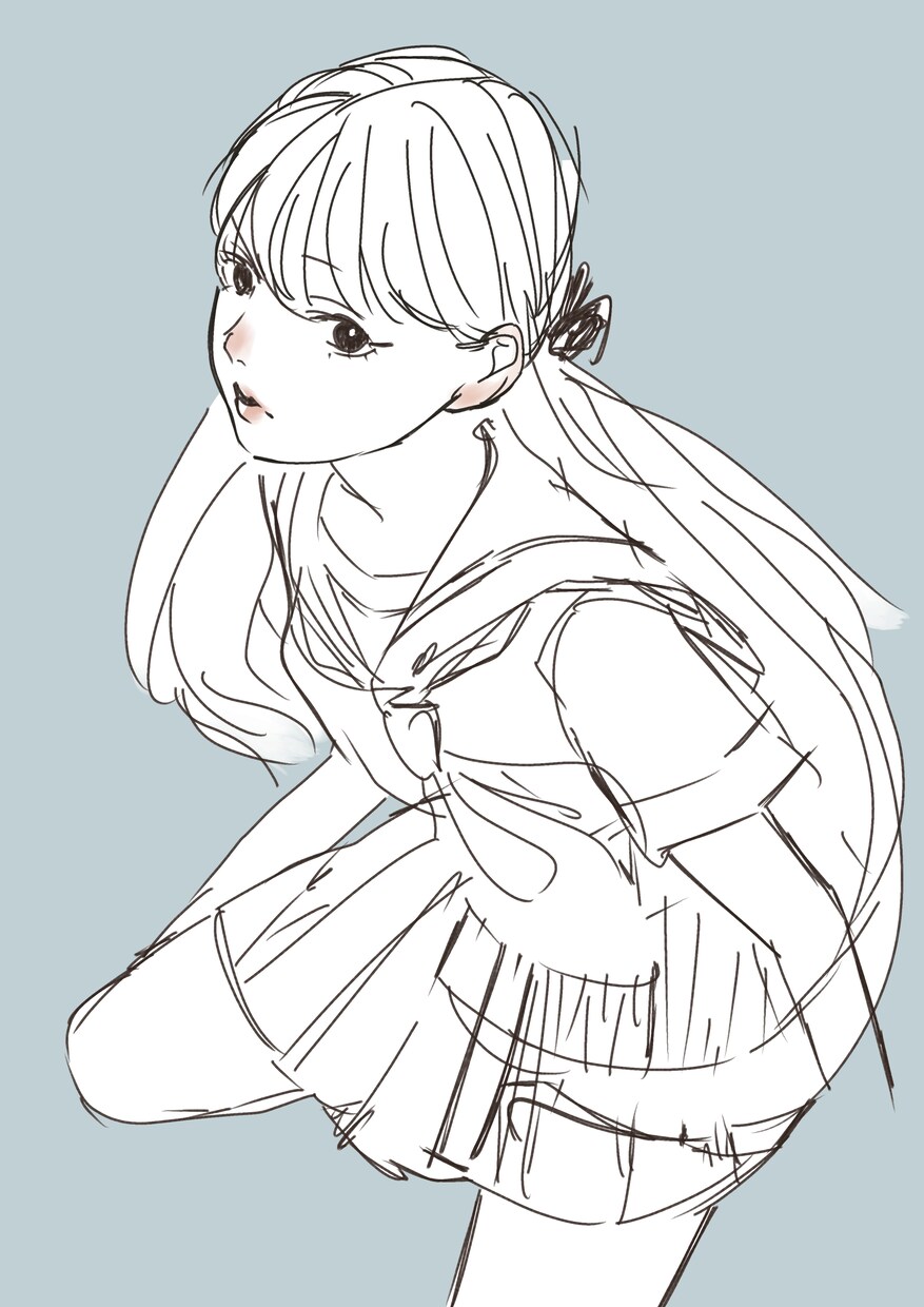 やわらかく心に残る、あなただけの一枚を描きます 線の余白に、感情を描く。やさしさと儚さを閉じ込めた一枚を。 イメージ1