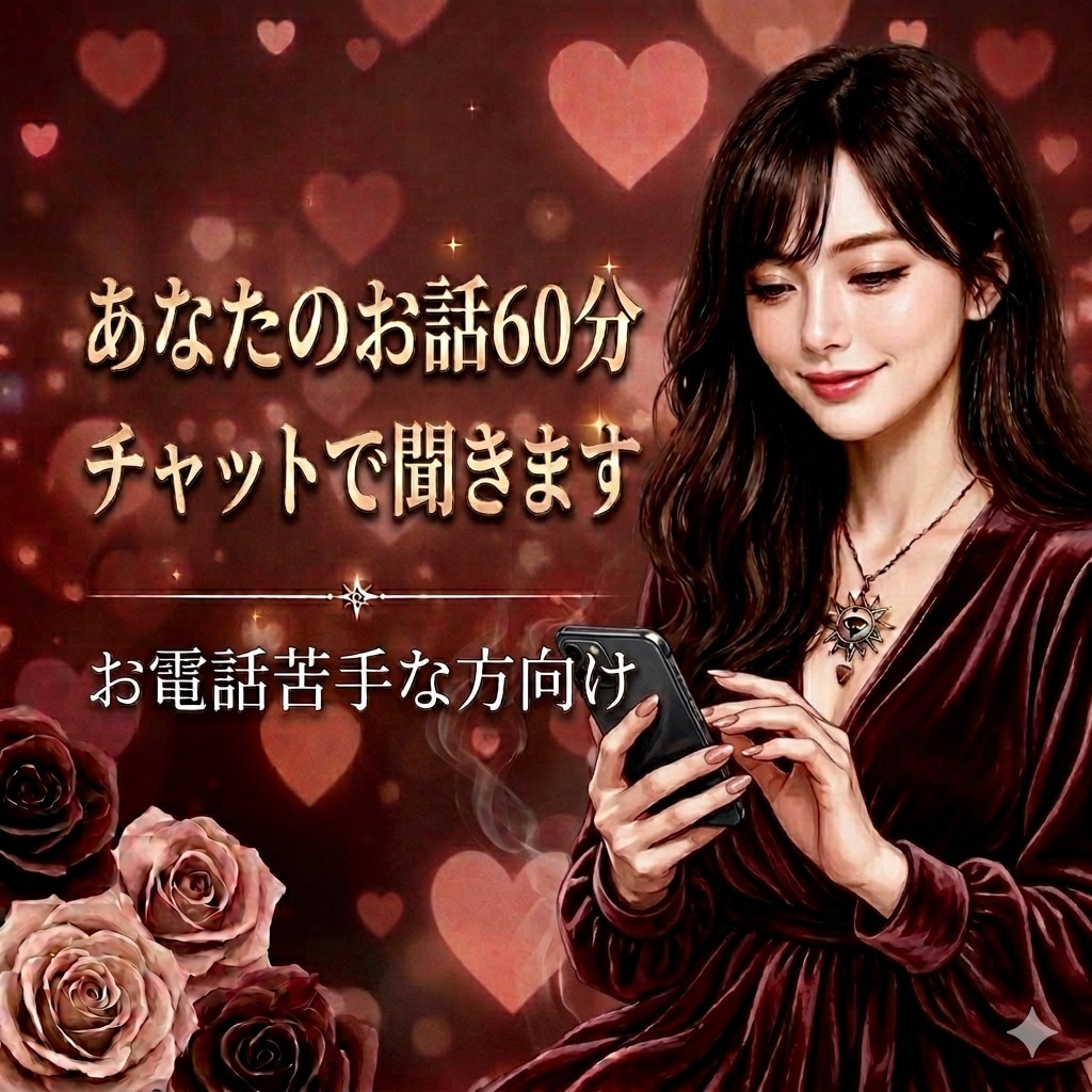 電話が苦手な方、60分あなたのお話私が受け止めます LINE感覚で大丈夫！気軽になんでもお話下さいね♡ イメージ1