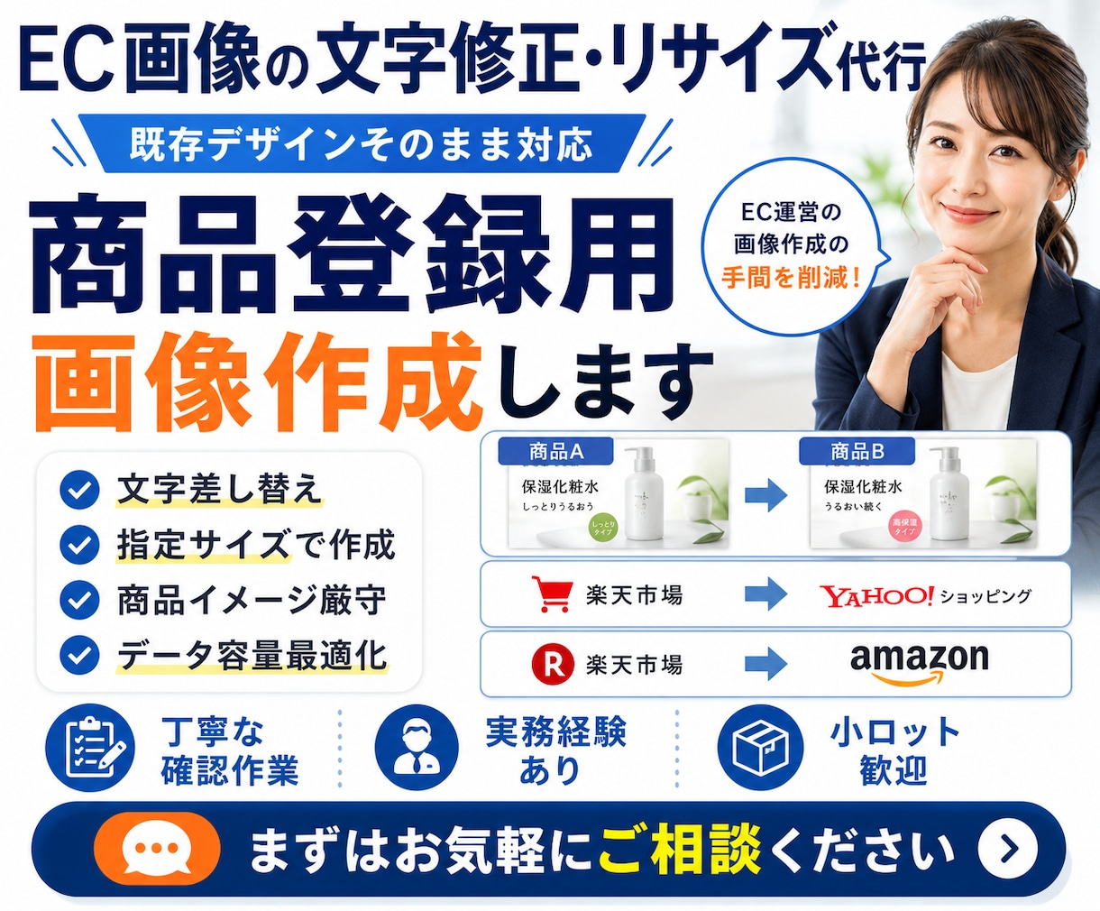 ブランドEC・カタログ用｜商品登録画像を作成します メーカーEC現役のオペレーターが、一括作成！ イメージ1