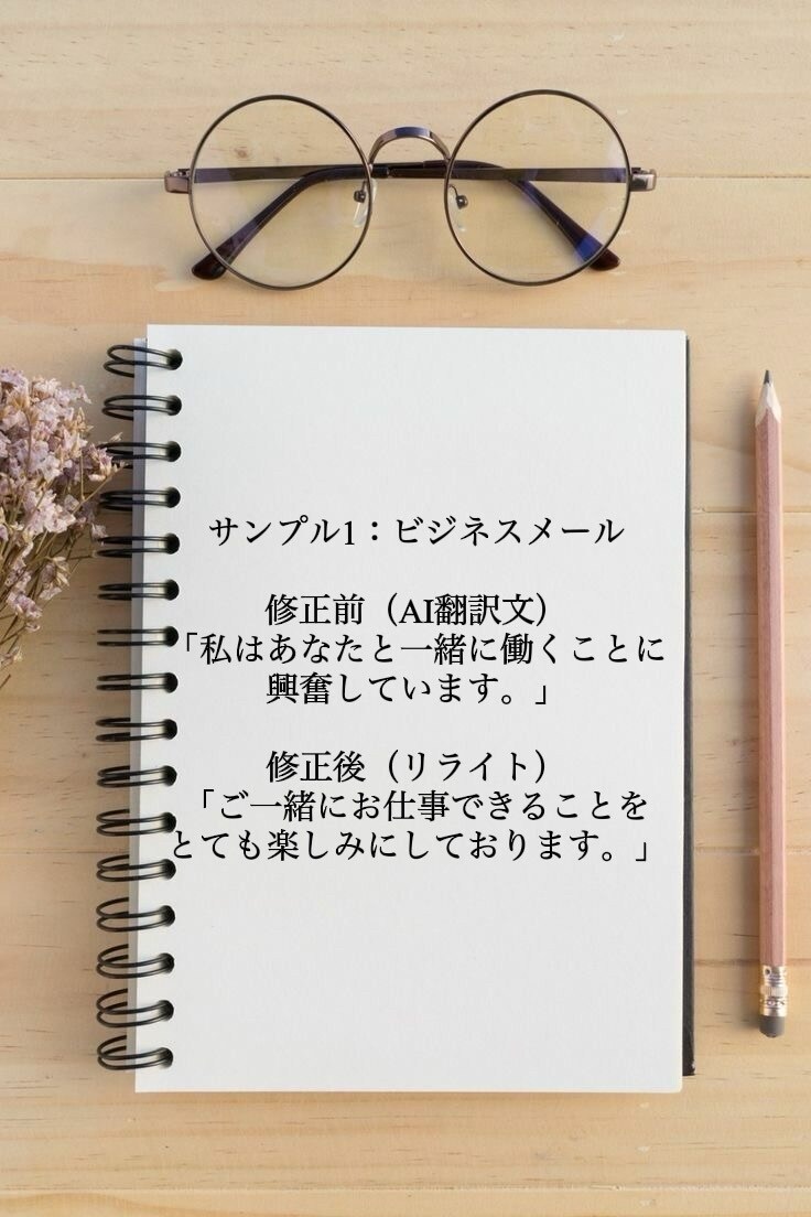 AI翻訳文を自然な日本語にリライトします AI翻訳だけだと不自然…そんな文章を伝わる日本語に整えます イメージ2