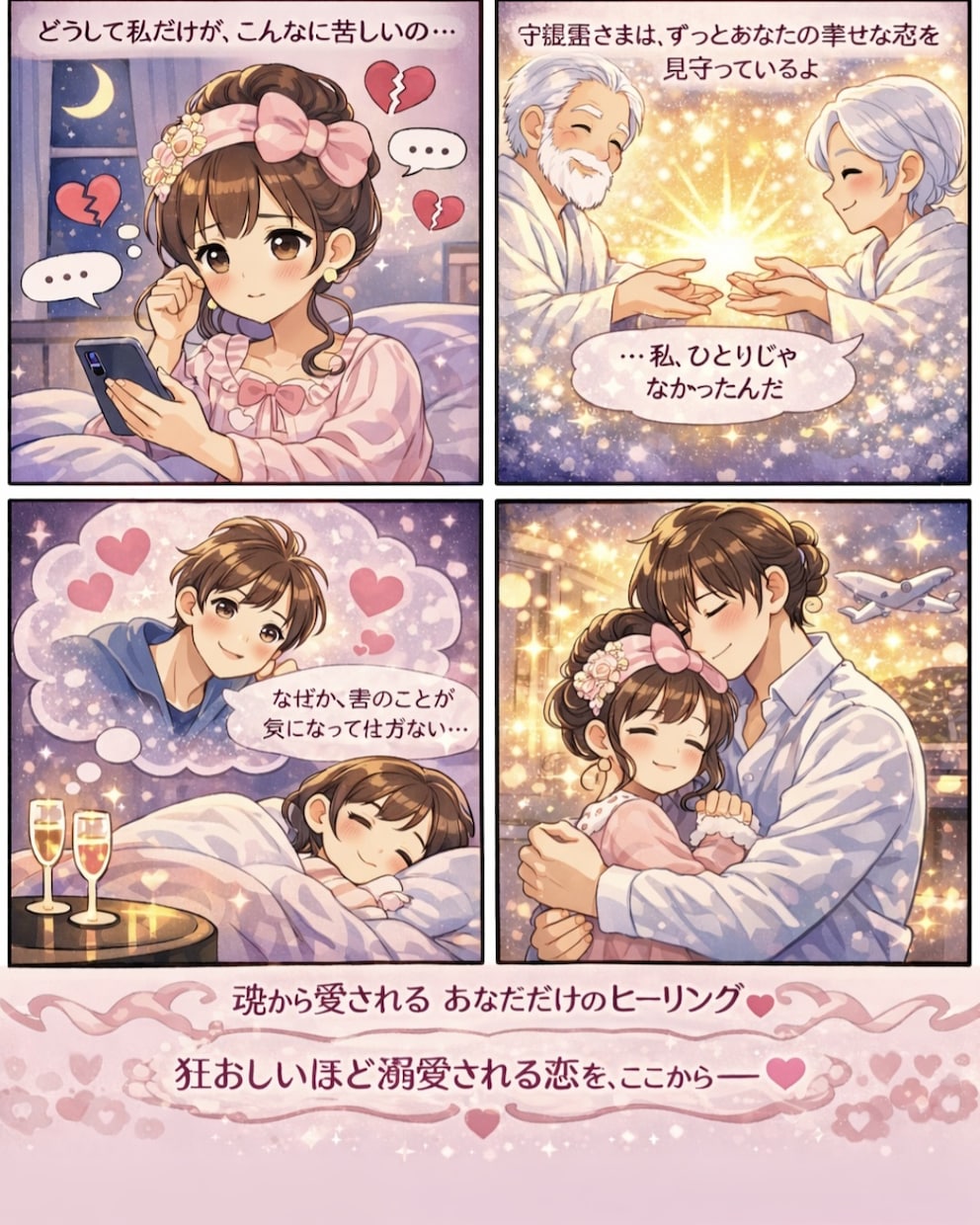 恋愛ヒーリング、恋愛成就♡守護霊様との縁結びします お姫様のように扱われ大好きなお相手がメロメロになる溺愛縁結び イメージ4