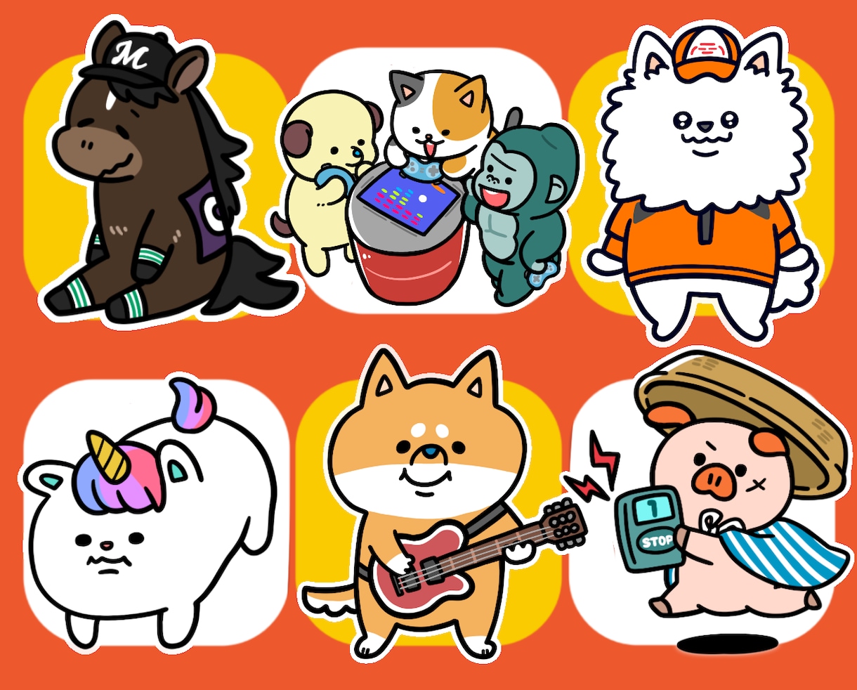 修正・小物無料★おっ！と目を惹く絵をお描きします かわいい！思わず2度見されるようなイラストはいかがですか？ イメージ1