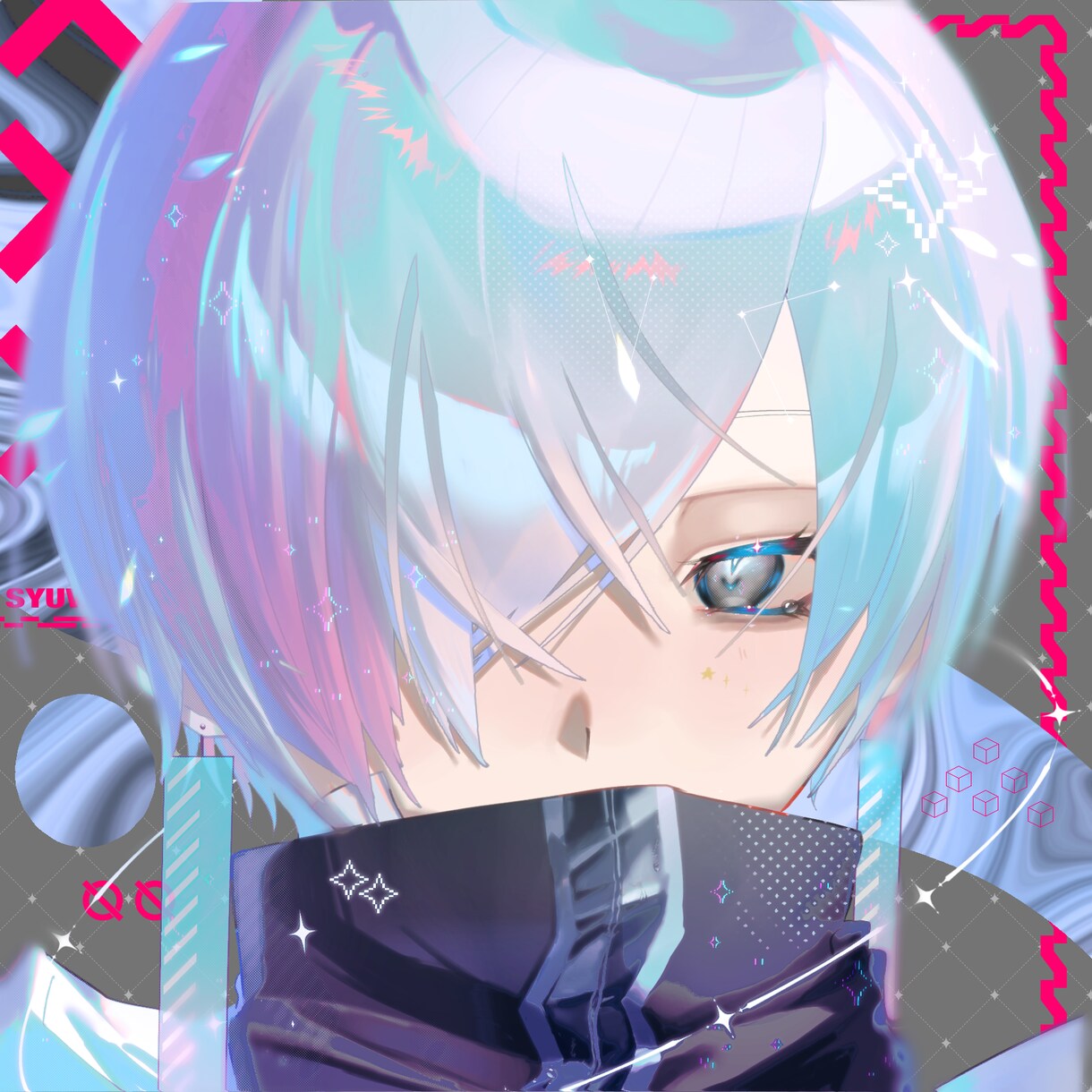 目を引くSNSアイコン描きます 透明感のある色鮮やかなイラストを提供できます！ イメージ3