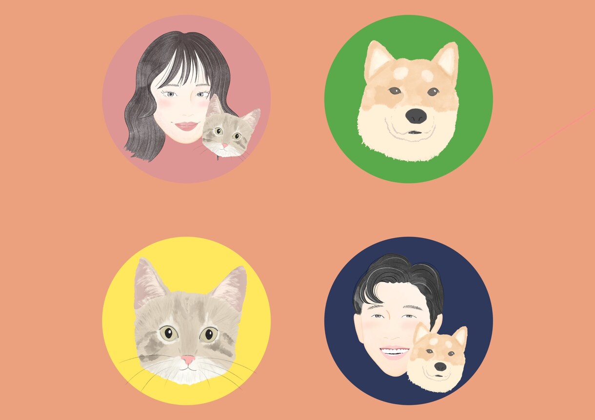 おまかせください！お洒落なアイコン描きます 最短即日で！ 個性ありでHAPPYなアイコンを☺︎ イメージ6