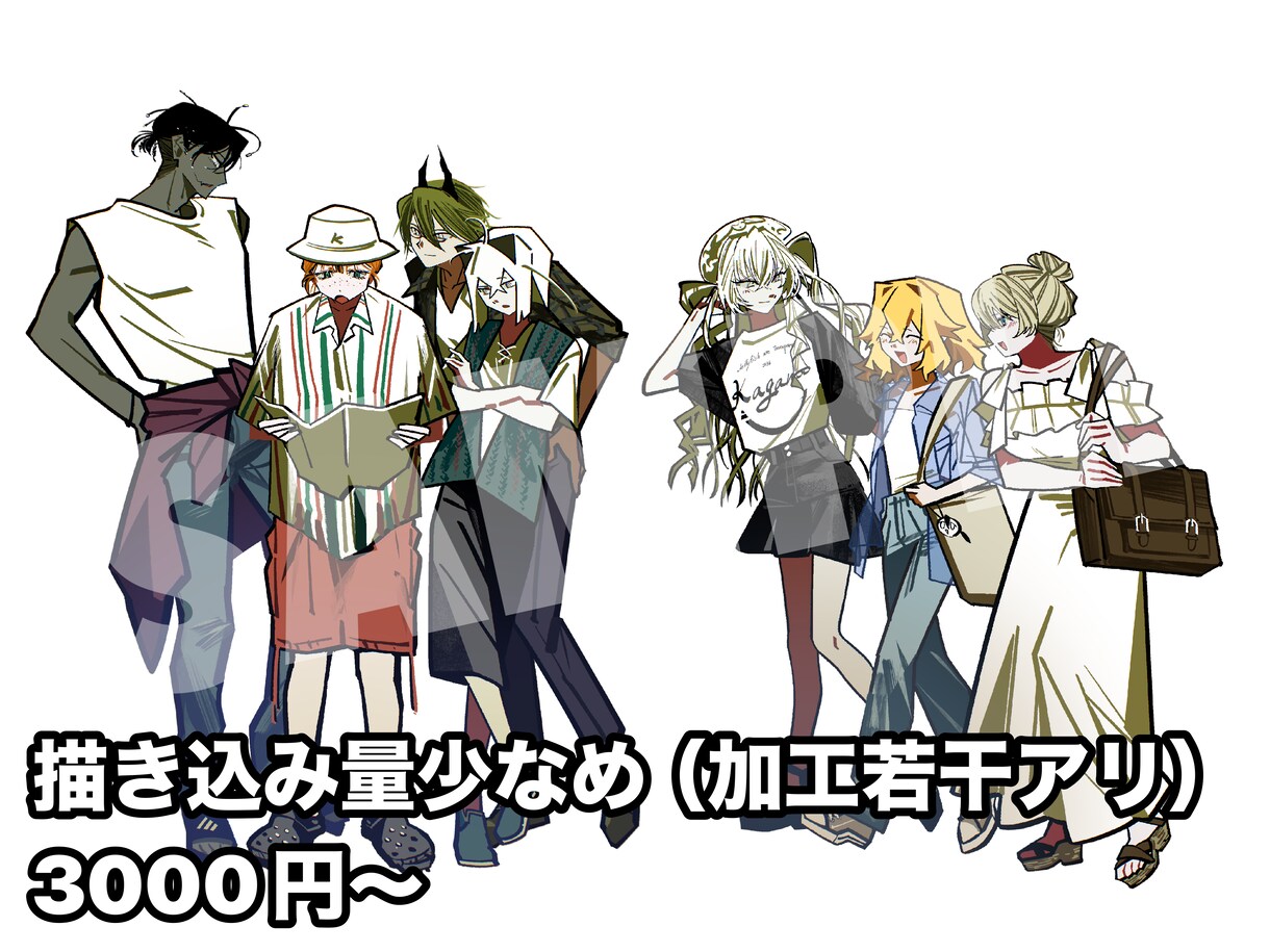 立ち絵制作いたします シンプルでパキッとした塗りでキャラを引き立たせます イメージ6