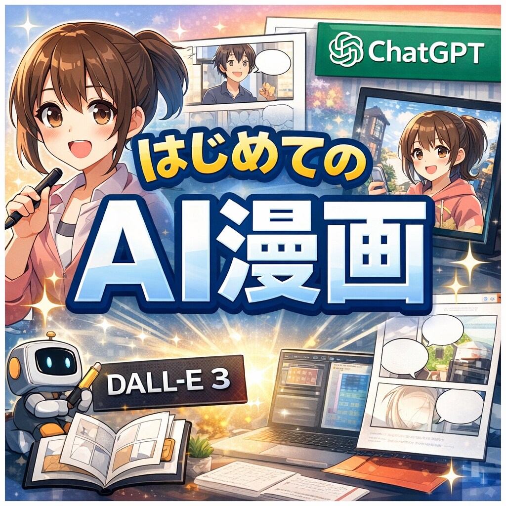 絵が描けなくてもOK！AI漫画の作り方教えます 「できた！」を体験する、初心者向けAI漫画講座 イメージ1