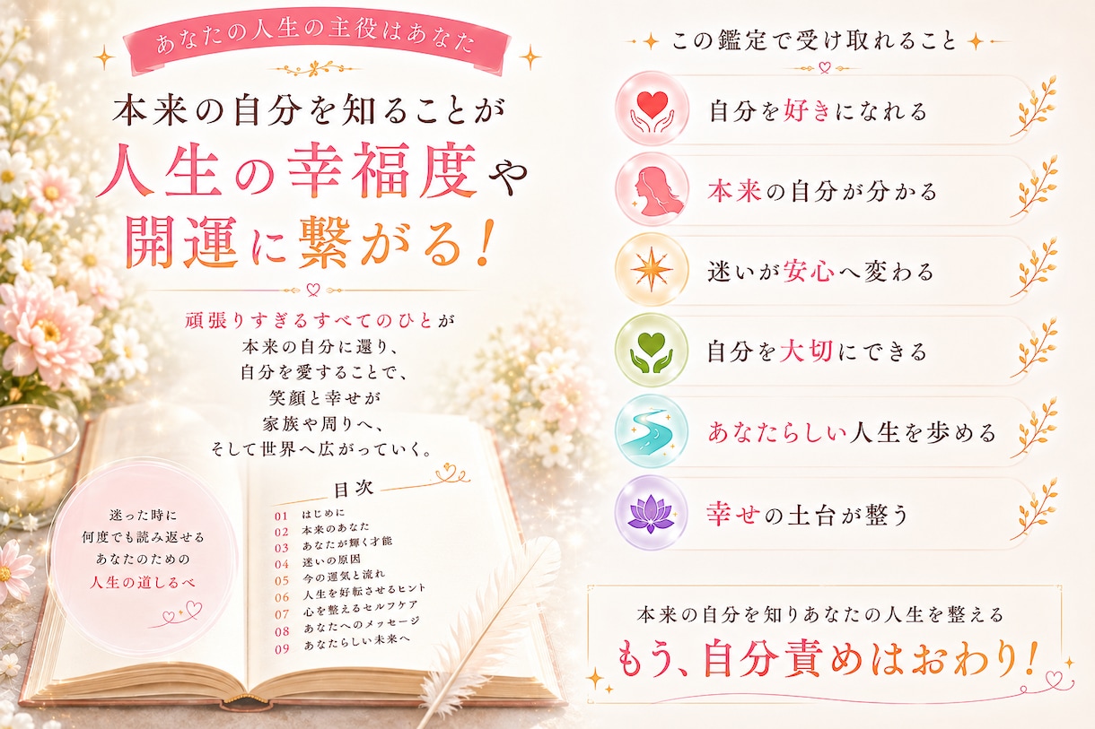 24時間以内納品☆迷いの原因を算命学で読み解きます 仕事・人生･恋愛・子育ての悩みに対応！一人で悩まなくて大丈夫 イメージ3