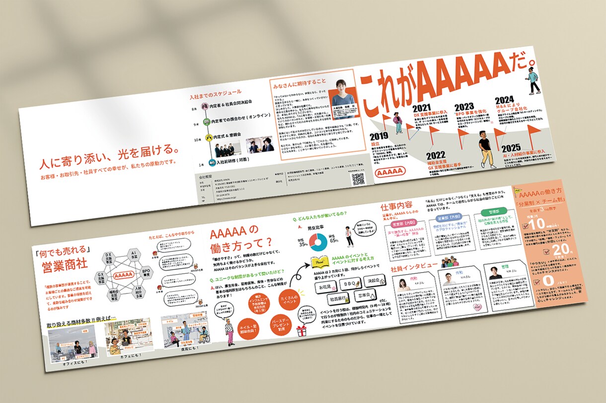 会社案内・商品カタログに！パンフレット作成します 世界観を統一した丁寧なデザインをご提案 イメージ3