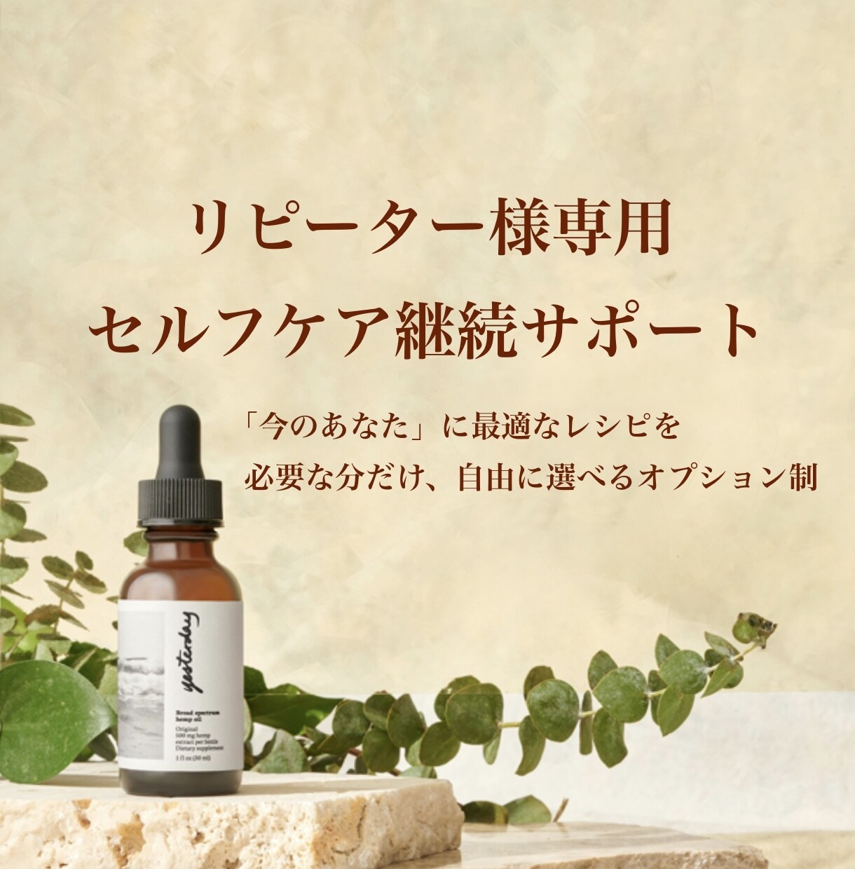 リピーター様専用｜セルフケア継続相談を受け付けます 前回の提案後の変化の確認（ヒアリング）＋1往復のクイック相談 イメージ1