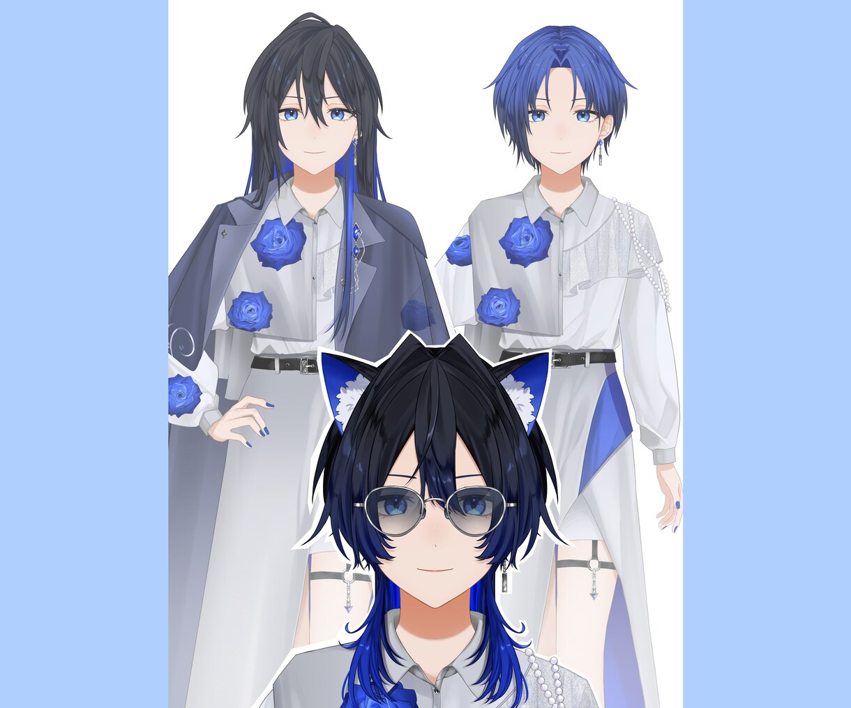 Live2D用イラスト描きます 可愛い女の子からイケメン男子まで対応可能です！ イメージ3