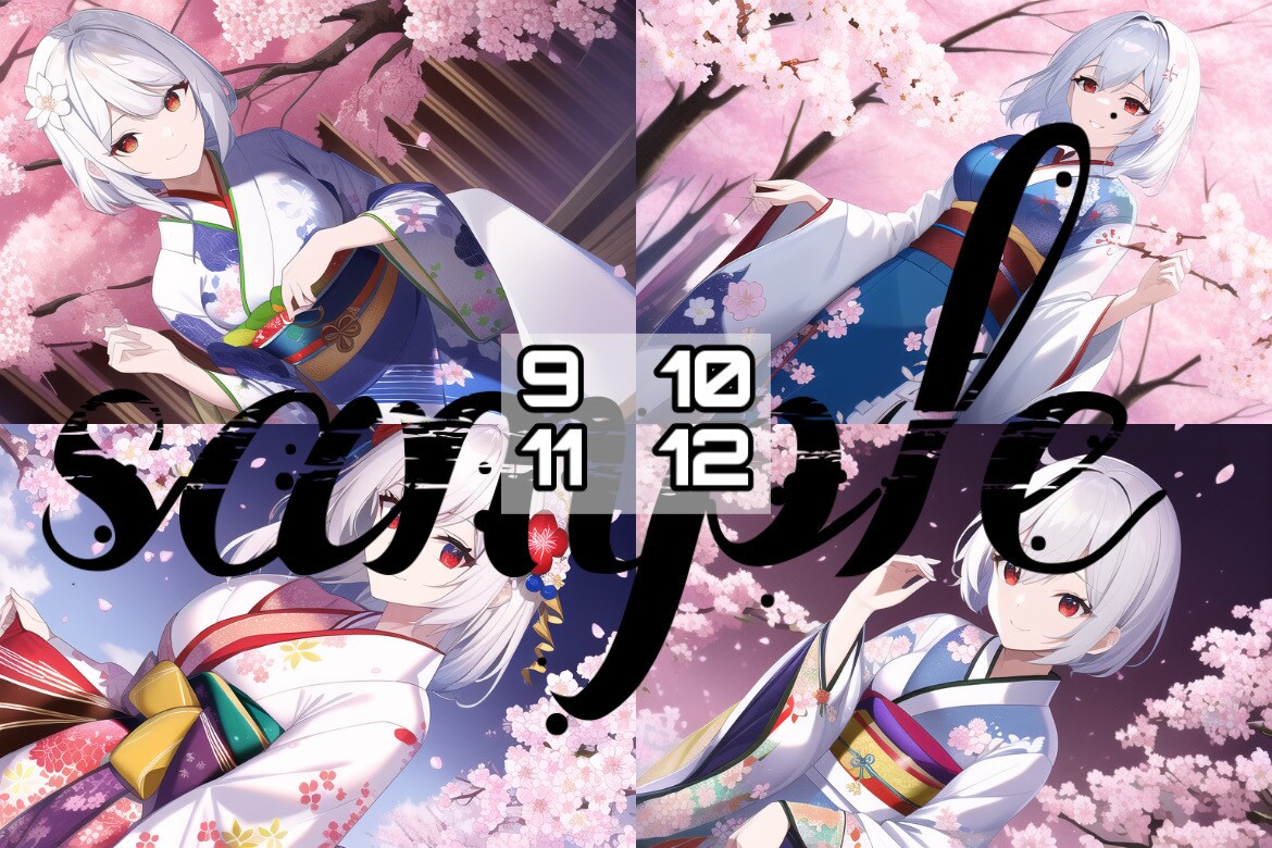 和服少女　既成イラスト販売します 格安イラスト販売します！商用利用料金込みでこのお値段！ イメージ4