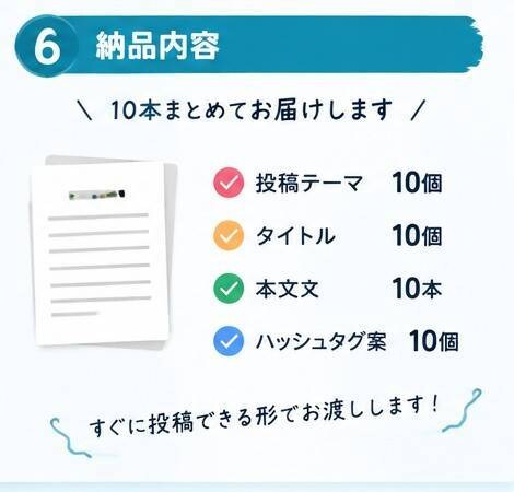 現役院長が整体院のSNS投稿10本作ります 「何を投稿する？」を解決！患者さんに伝わるSNS投稿 イメージ6