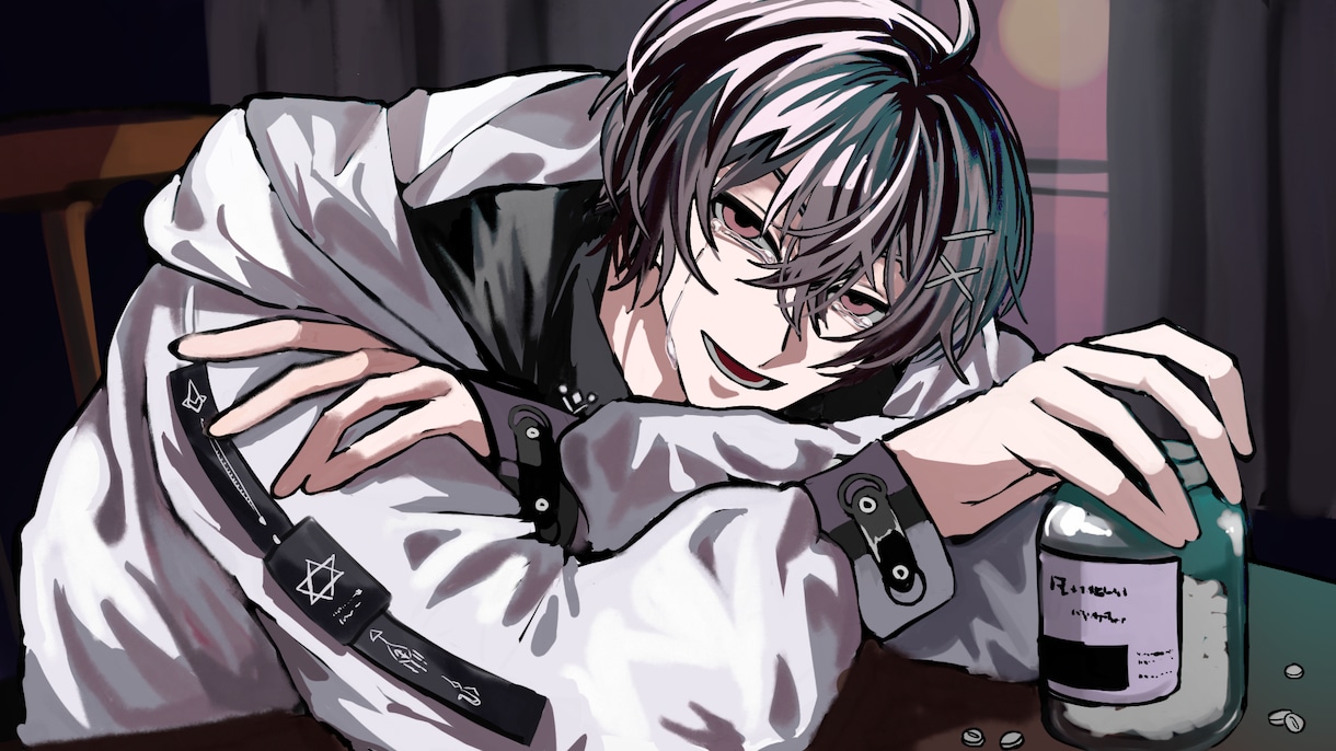 ボカロ・歌ってみたMVイラストをカッコよく描きます 素早く人を惹きつけるような絵を描きます イメージ3