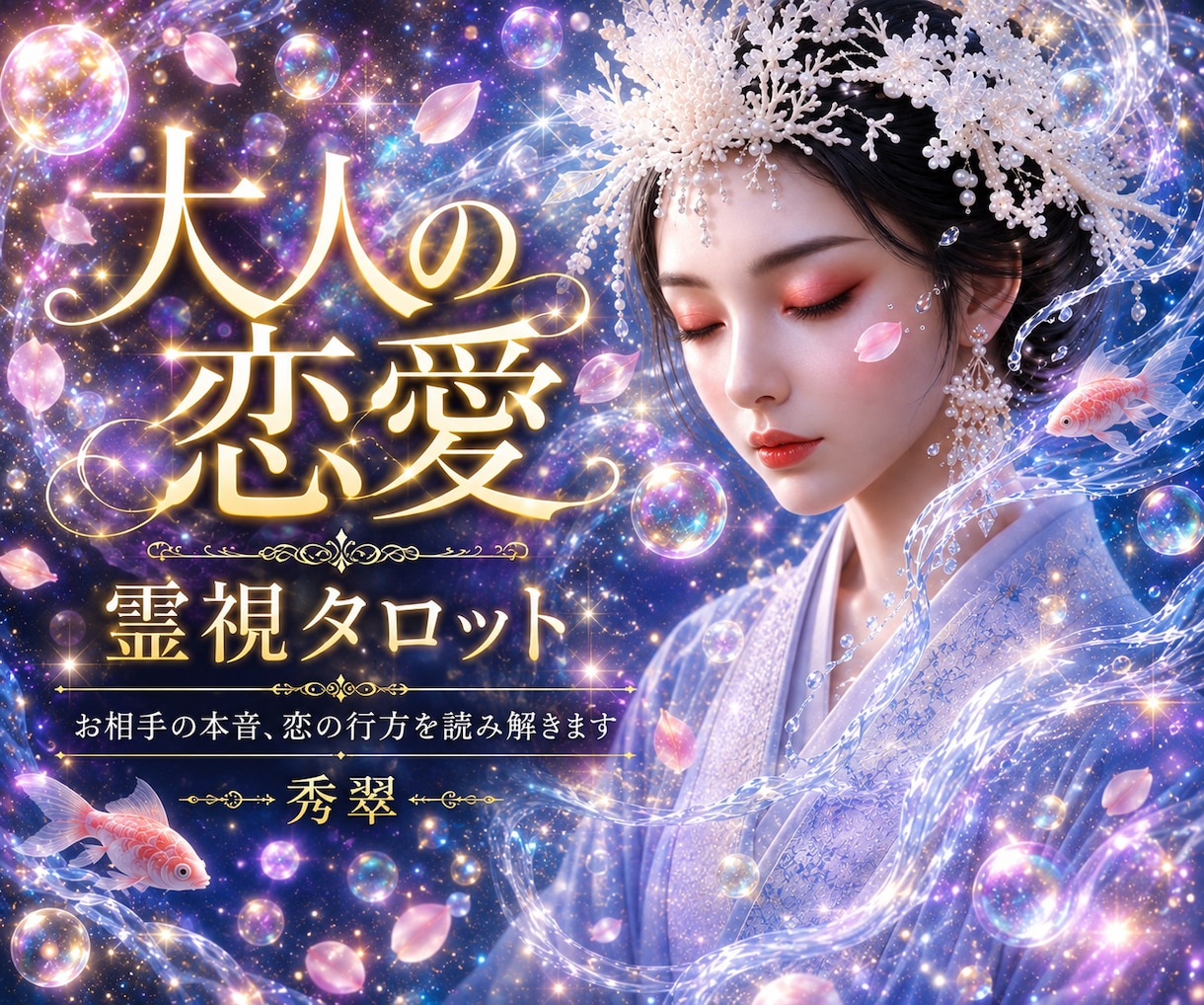 大人の恋愛♡霊視タロットで視ます お相手の本音や恋の行方を読み解きます イメージ1