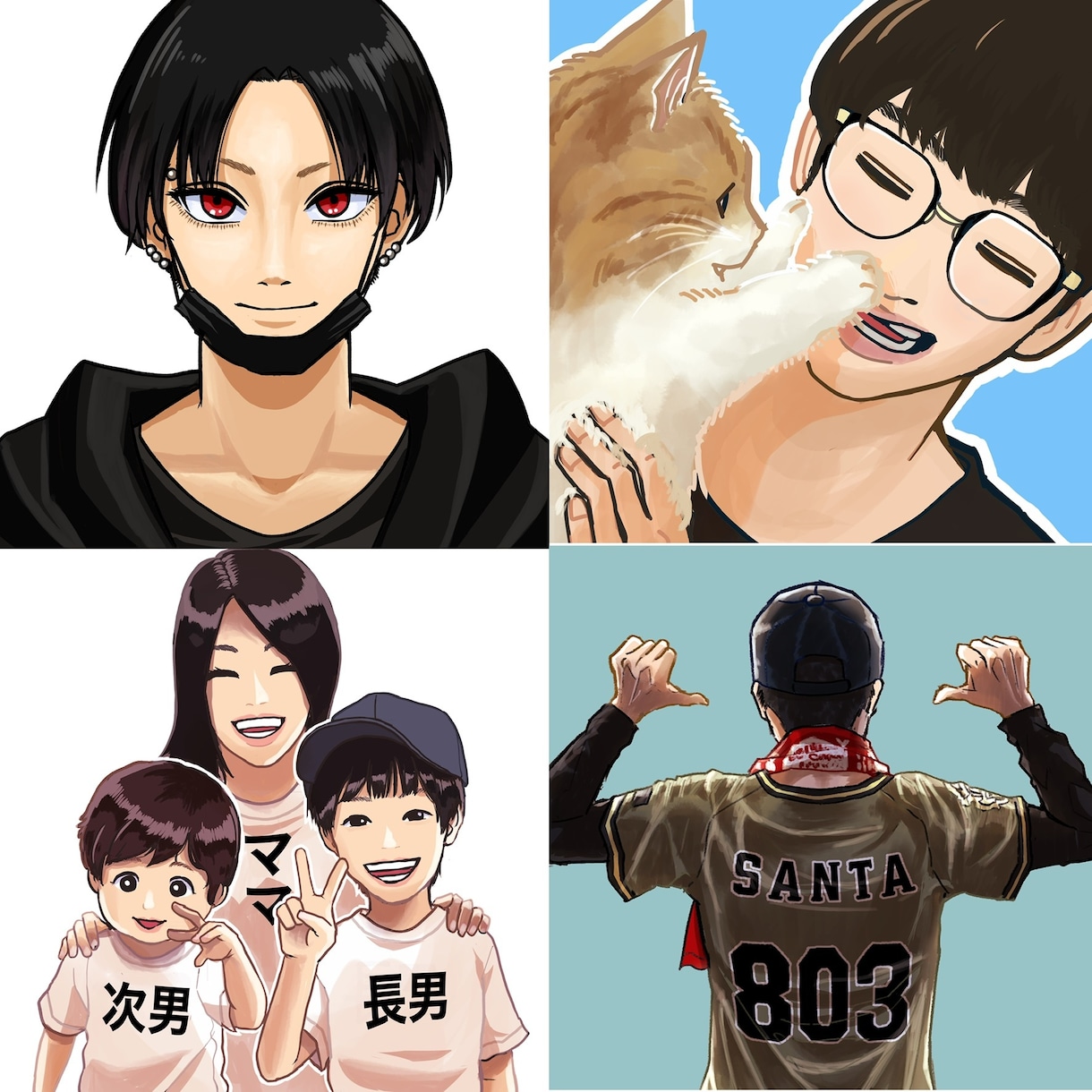 ご希望の人物イラスト描きます 個人用、副業/ビジネス用アカウントのアイコンに是非！ イメージ8