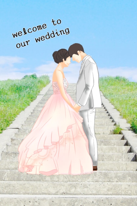 低価格で結婚式ウェルカムボード作成します 手書きで温かみのあるもの、おしゃれなものデータで作成します！ イメージ2
