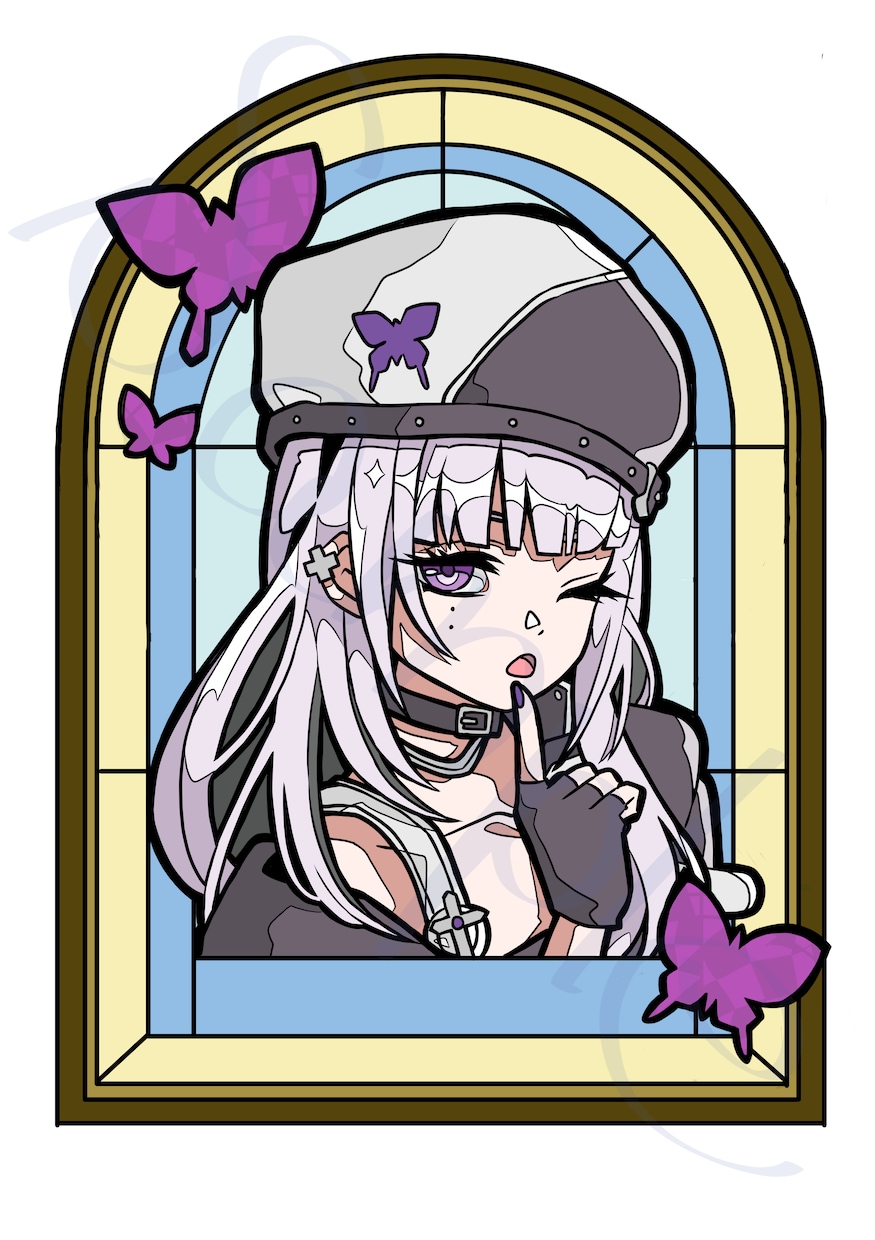 ステンドグラスのようなイラストをお届けいたします 他の人とひと味違うテイストで印象づけて差をつけろ！！ イメージ6