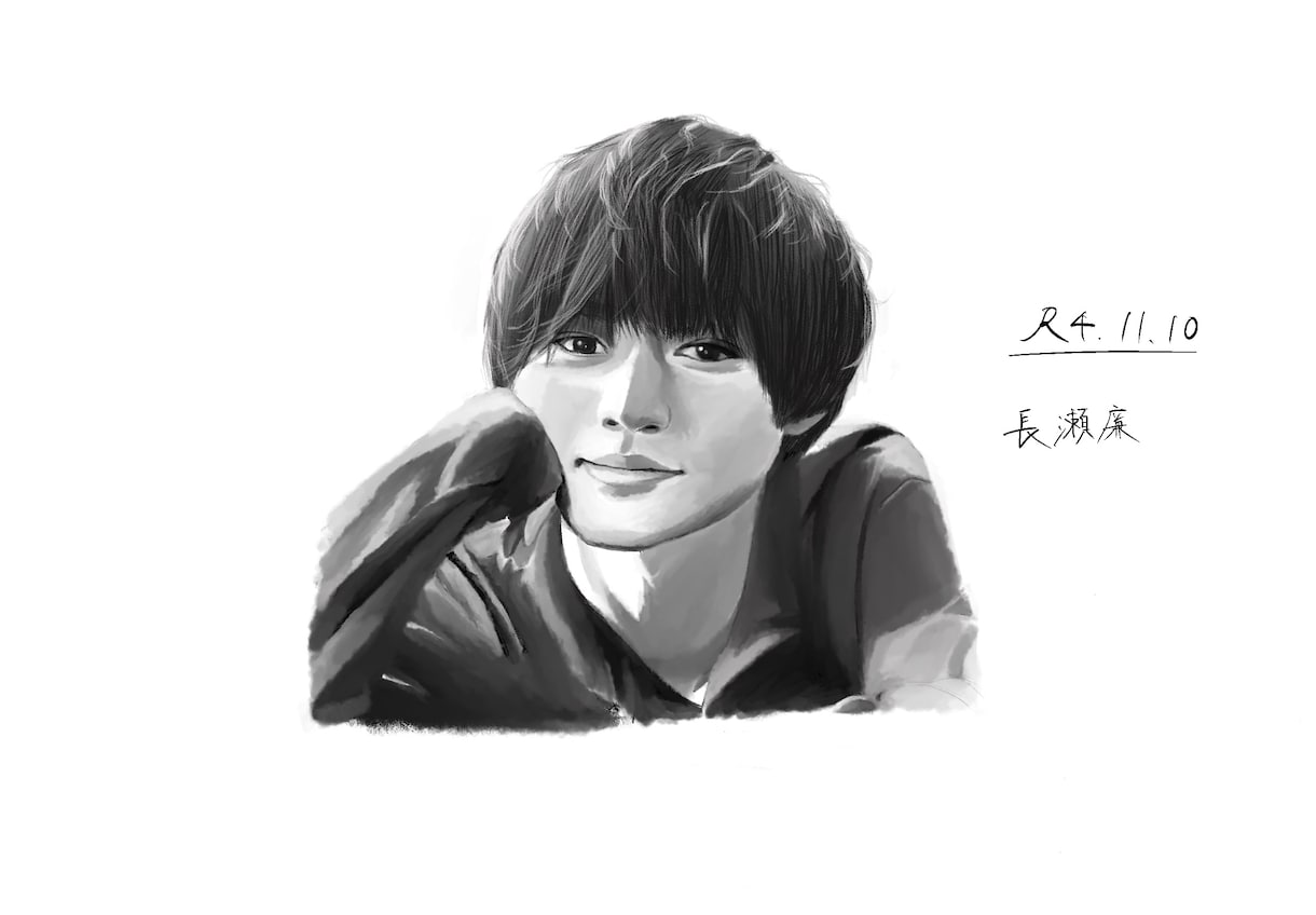 写真をもとにiPadでリアルイラストを描きます 人とは違ったオリジナルのアイコンをSNSで使おう！ イメージ6