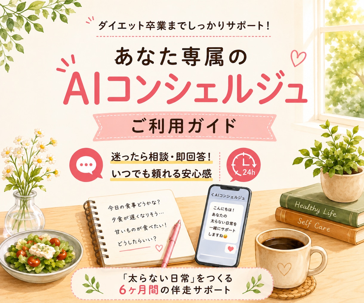 あなた専属AIがダイエット卒業までサポートします あなたをよく知るAIがいつでも頼れる最高のパートナーになる イメージ2