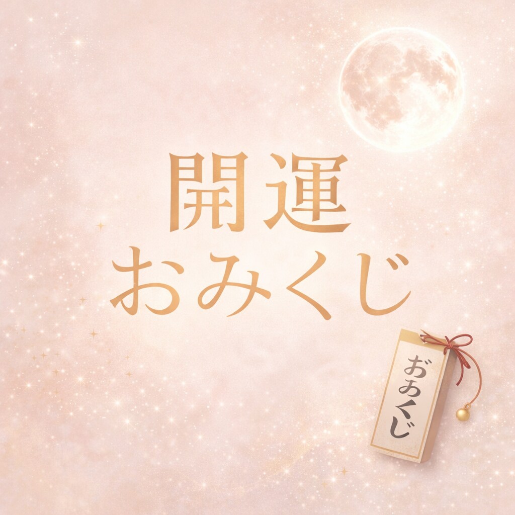 あなたの　おみくじ　お引きします ー今のあなたに月からの12項の導きをー イメージ1