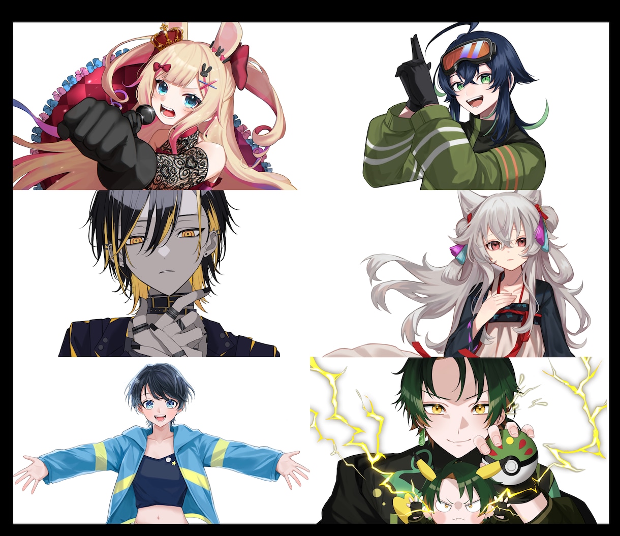 歌ってみた・オリジナルMV用イラストを制作します 可愛いからかっこいい！様々な自分を表現したいあなたに！ イメージ7