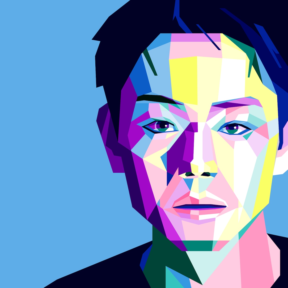 WPAP Artを作ります 思い出の人、憧れの人、ずっと残したい人をアートにしませんか？ イメージ6